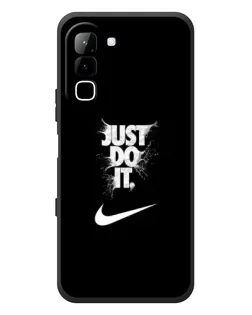Чехол для Infinix Hot 70 с картинкой «Текстовый принт Nike»