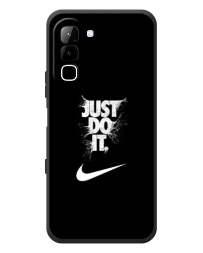 Чехол для Infinix Hot 70 с картинкой «Текстовый принт Nike»