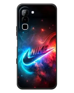 Чехол для Infinix Hot 70 с картинкой «Огненный логотип Nike»
