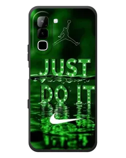 Чехол для Infinix Hot 70 с картинкой «Зеленый неоновый Nike»
