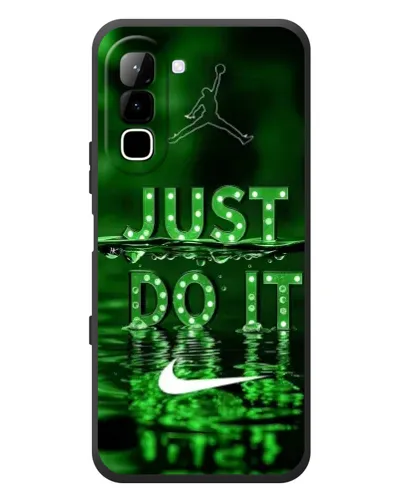 Чехол для Infinix Hot 70 с картинкой «Зеленый неоновый Nike»