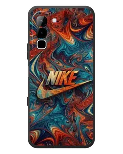 Чехол для Infinix Hot 70 с картинкой «Nike в абстракции»
