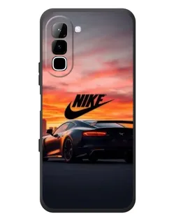 Чехол для Infinix Hot 70 с картинкой «Nike и суперкар»