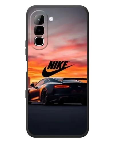 Чехол для Infinix Hot 70 с картинкой «Nike и суперкар»
