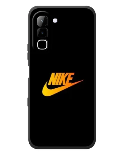 Чехол для Infinix Hot 70 с картинкой «Золотой логотип Nike»