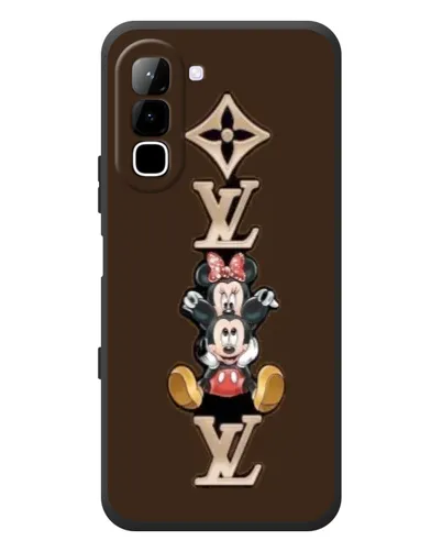Чехол для Infinix Hot 70 с картинкой «LV и Микки Маус»