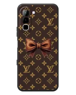 Чехол для Infinix Hot 70 с картинкой «LV с бантом»