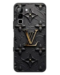 Чехол для Infinix Hot 70 с картинкой «Кожаная текстура LV»