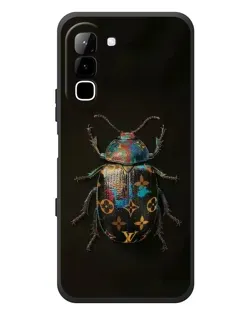 Чехол для Infinix Hot 70 с картинкой «LV — мраморный принт»