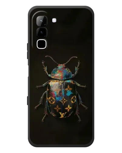 Чехол для Infinix Hot 70 с картинкой «LV — мраморный принт»