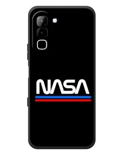 Чехол для Infinix Hot 70 с картинкой «NASA — классика Red Blue»