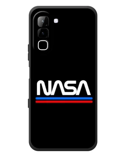 Чехол для Infinix Hot 70 с картинкой «NASA — классика Red Blue»