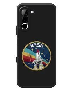 Чехол для Infinix Hot 70 с картинкой «NASA — эмблема миссии»