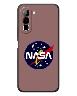 Чехол для Infinix Hot 70 с картинкой «NASA — ретро космос»