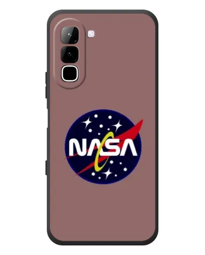 Чехол для Infinix Hot 70 с картинкой «NASA — ретро космос»