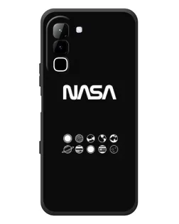 Чехол для Infinix Hot 70 с картинкой «NASA — технический принт»