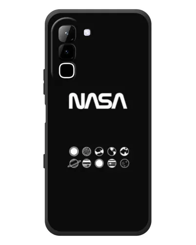 Чехол для Infinix Hot 70 с картинкой «NASA — технический принт»