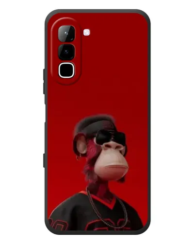 Чехол для Infinix Hot 70 с картинкой «Bored Ape в красном» Чехол для Infinix Hot 70 с картинкой «Bored Ape в красном»
