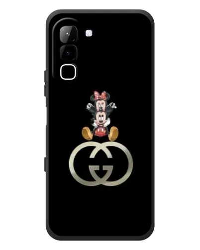 Чехол для Infinix Hot 70 с картинкой «Минни Маус на лого»