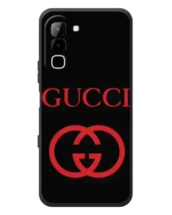 Чехол для Infinix Hot 70 с картинкой «Gucci — красный логотип»