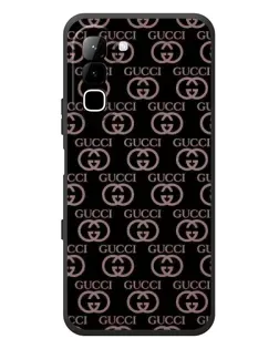 Чехол для Infinix Hot 70 с картинкой «Классическая монограмма Gucci»