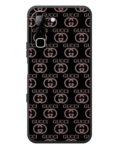 Чехол для Infinix Hot 70 с картинкой «Классическая монограмма Gucci»