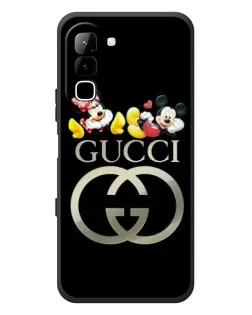 Чехол для Infinix Hot 70 с картинкой «Gucci — герои Disney»