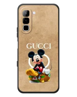 Чехол для Infinix Hot 70 с картинкой «Микки Маус Gucci — крафт»