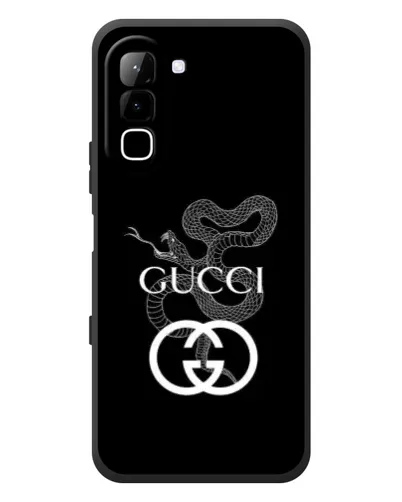 Чехол для Infinix Hot 70 с картинкой «Gucci — серебряная змея»