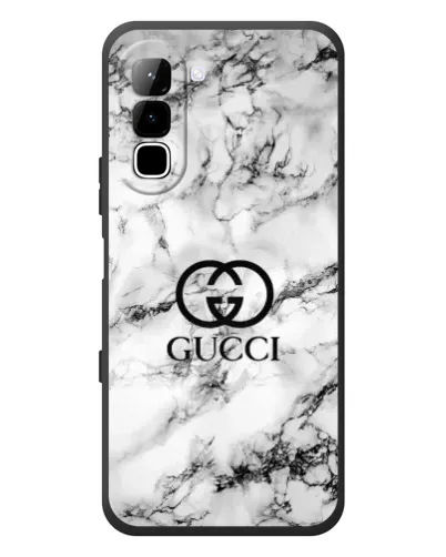 Чехол для Infinix Hot 70 с картинкой «Gucci — мраморный шик»