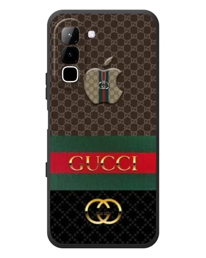Чехол для Infinix Hot 70 с картинкой «Gucci — брендированный десерт»