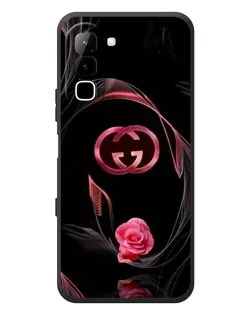 Чехол для Infinix Hot 70 с картинкой «Gucci — неоновая роза»