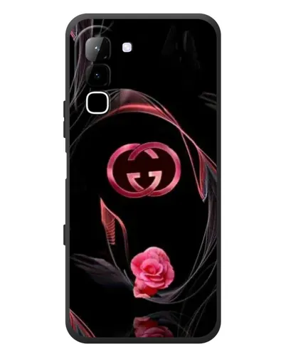 Чехол для Infinix Hot 70 с картинкой «Gucci — неоновая роза»