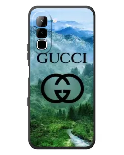 Чехол для Infinix Hot 70 с картинкой «Gucci — горный пейзаж»