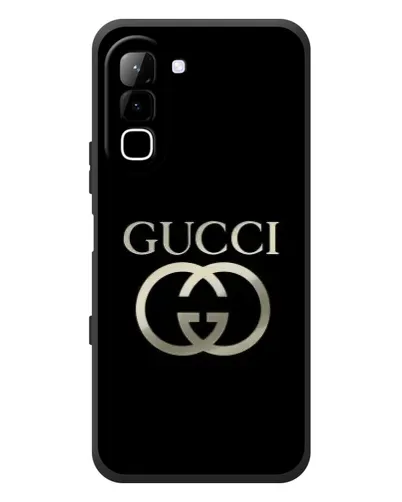 Чехол для Infinix Hot 70 с картинкой «Gucci — золото на черном» Чехол для Infinix Hot 70 с картинкой «Gucci — золото на черном»