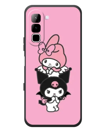 Чехол для Infinix Hot 70 с картинкой «My Melody и Kuromi»