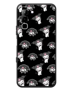 Чехол для Infinix Hot 70 с картинкой «Черный паттерн Kuromi» Чехол для Infinix Hot 70 с картинкой «Черный паттерн Kuromi»