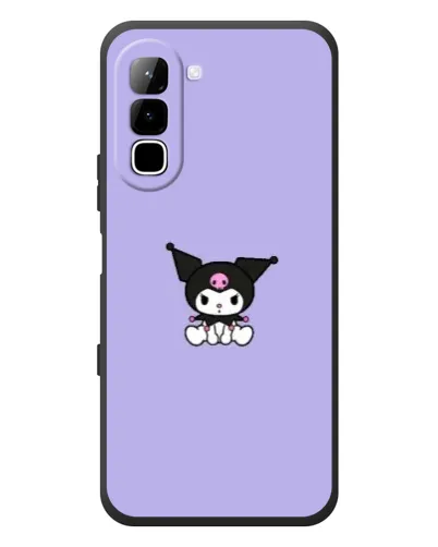 Чехол для Infinix Hot 70 с картинкой «Kuromi — фиолетовый минимализм»