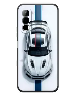 Чехол для Infinix Hot 70 с картинкой «Вид сверху — BMW M»