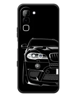 Чехол для Infinix Hot 70 с картинкой «Темный силуэт BMW»