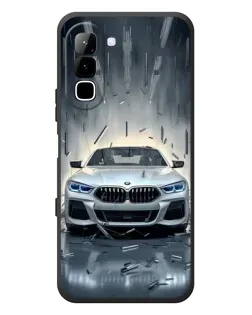 Чехол для Infinix Hot 70 с картинкой «BMW в свете фар»