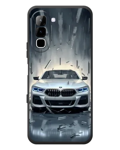 Чехол для Infinix Hot 70 с картинкой «BMW в свете фар»