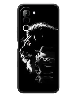 Чехол для Infinix Hot 70 с картинкой «BMW и лев»