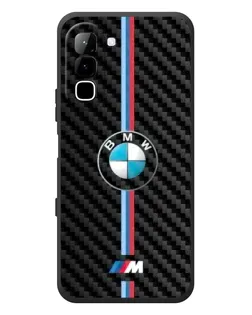 Чехол для Infinix Hot 70 с картинкой «Эмблема BMW и карбон»