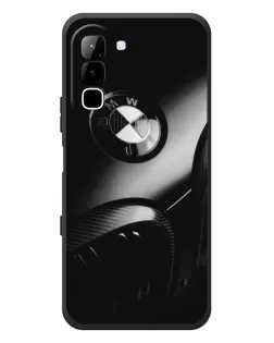 Чехол для Infinix Hot 70 с картинкой «Эмблема BMW — макро»