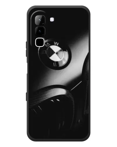 Чехол для Infinix Hot 70 с картинкой «Эмблема BMW — макро»