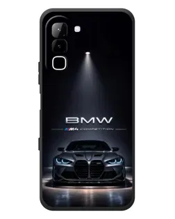 Чехол для Infinix Hot 70 с картинкой «BMW сквозь ночной город»
