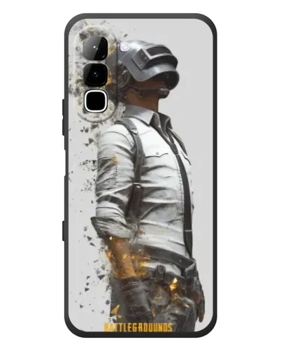 Чехол для Infinix Hot 70 с картинкой «PUBG — боец в пыли»