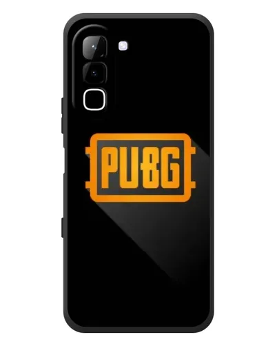 Чехол для Infinix Hot 70 с картинкой «PUBG — рамка лого»