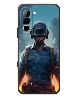 Чехол для Infinix Hot 70 с картинкой «PUBG — реалистичный герой»